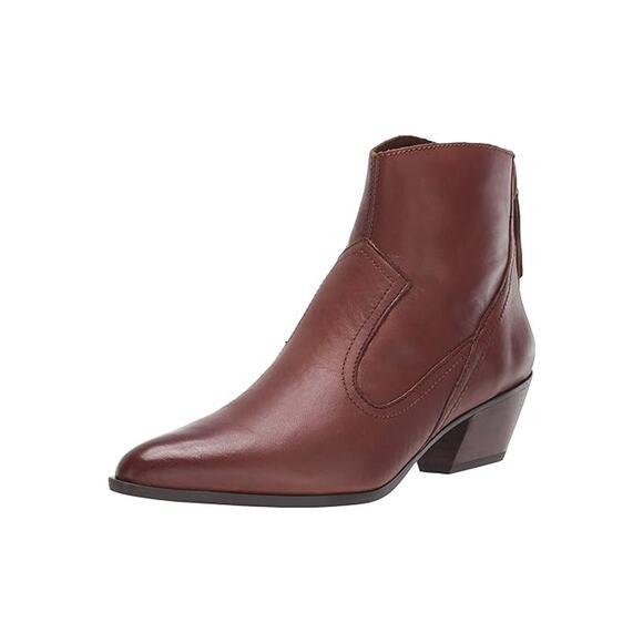 Naturalizer Women's Wallis Booties Ankle Boots sz 7.5 brown leather bootie new - Picture 1 of 7